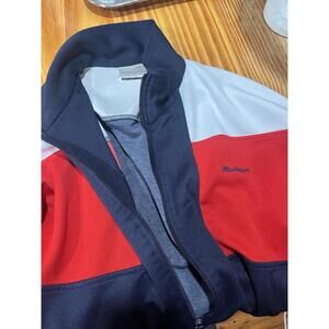 McGregor, Men's Warm Up Jacket, Red, White, And, Blue, Size M
